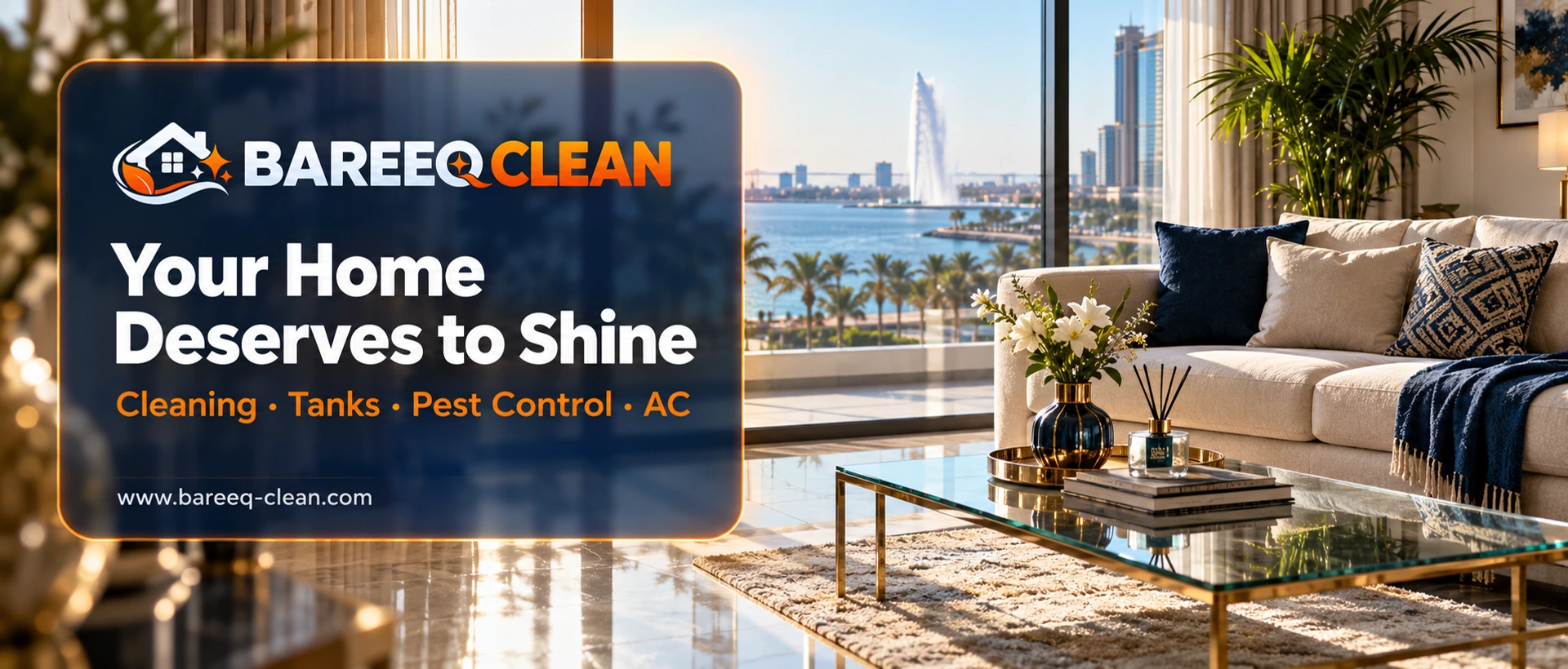 Your home deserves to shine: Bareeq Clean Home Services