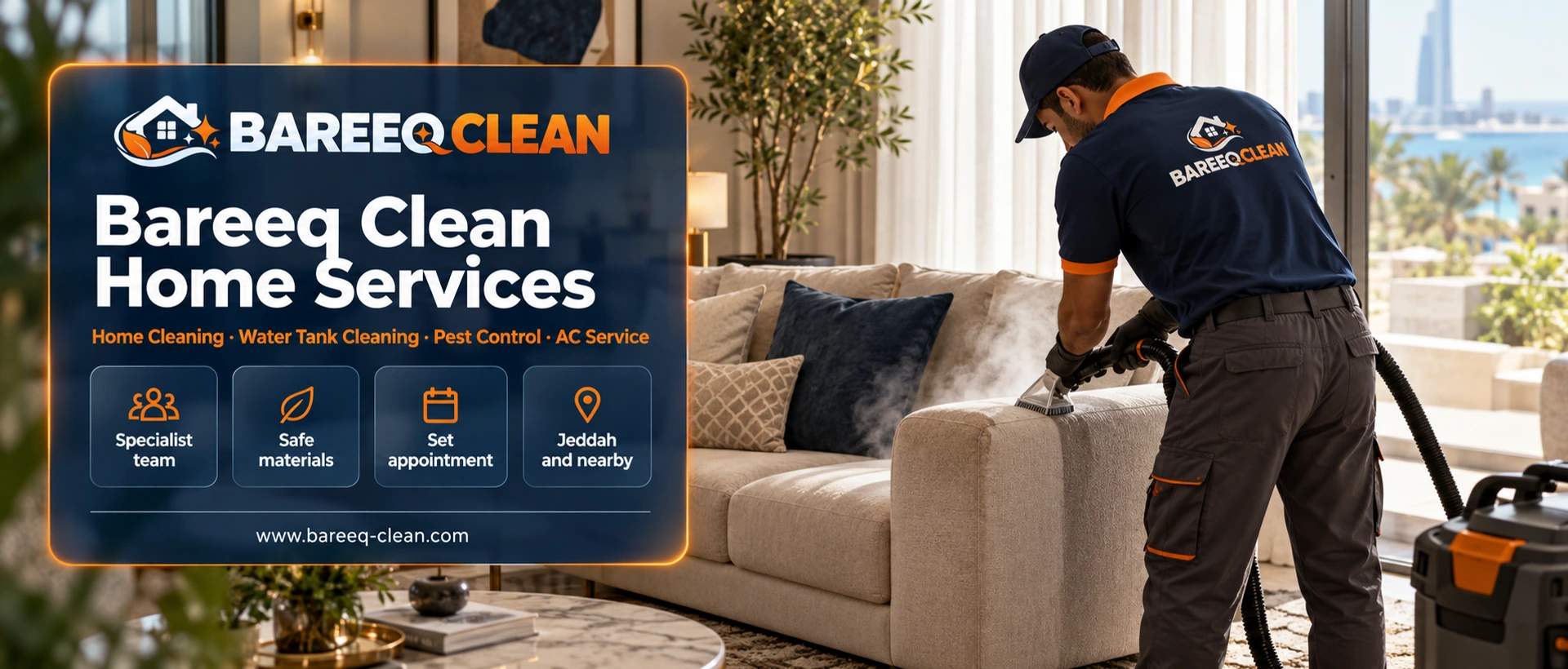 Bareeq Clean Home Services: home cleaning, water tank cleaning, pest control and AC service in Jeddah