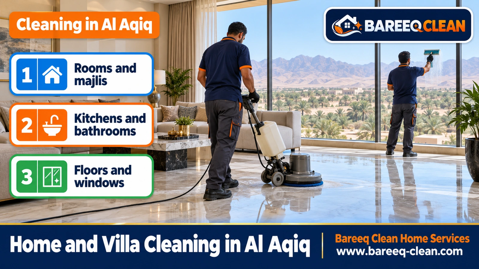 Home and villa cleaning in Al Aqiq
