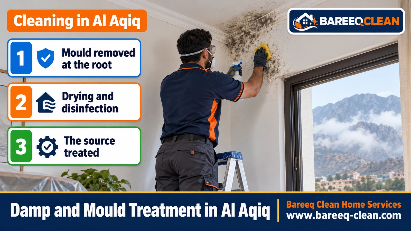 Damp and mould treatment in Al Aqiq