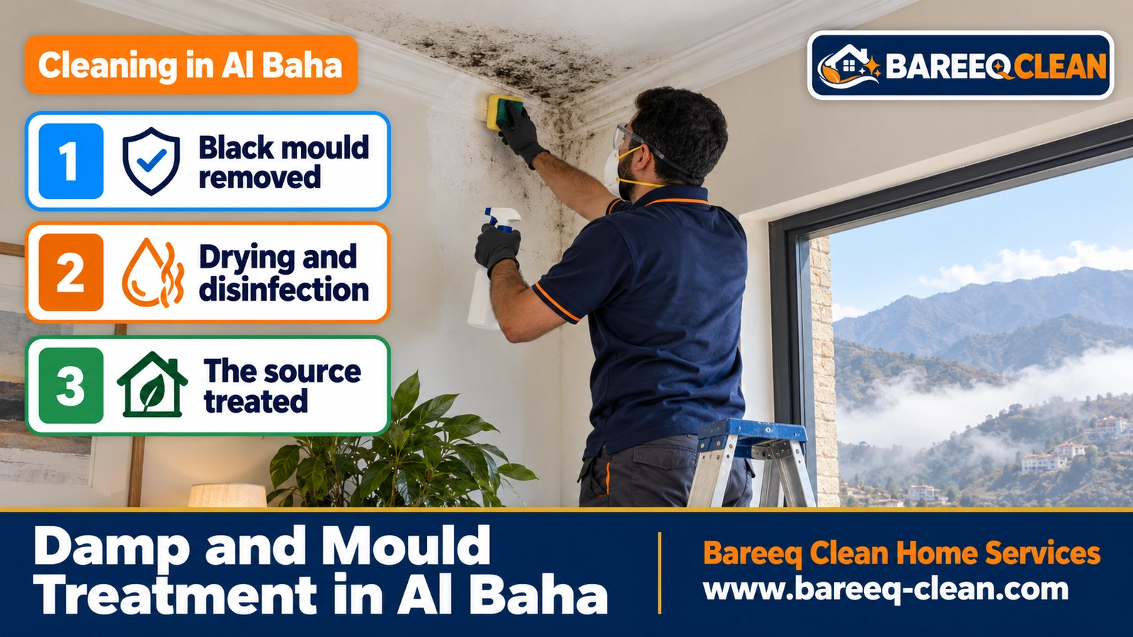 Damp and mould treatment in Al Baha