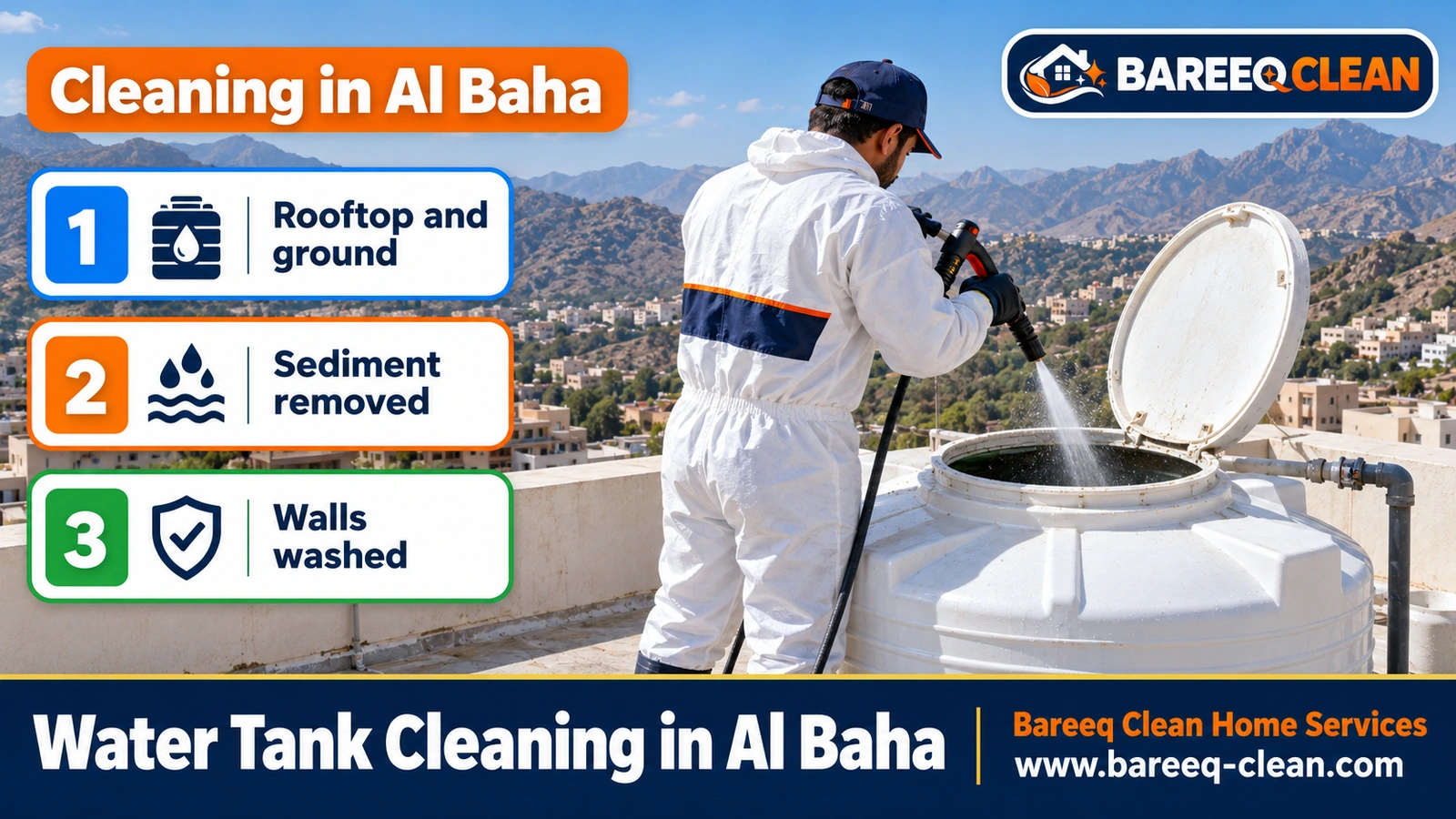 Water tank cleaning in Al Baha