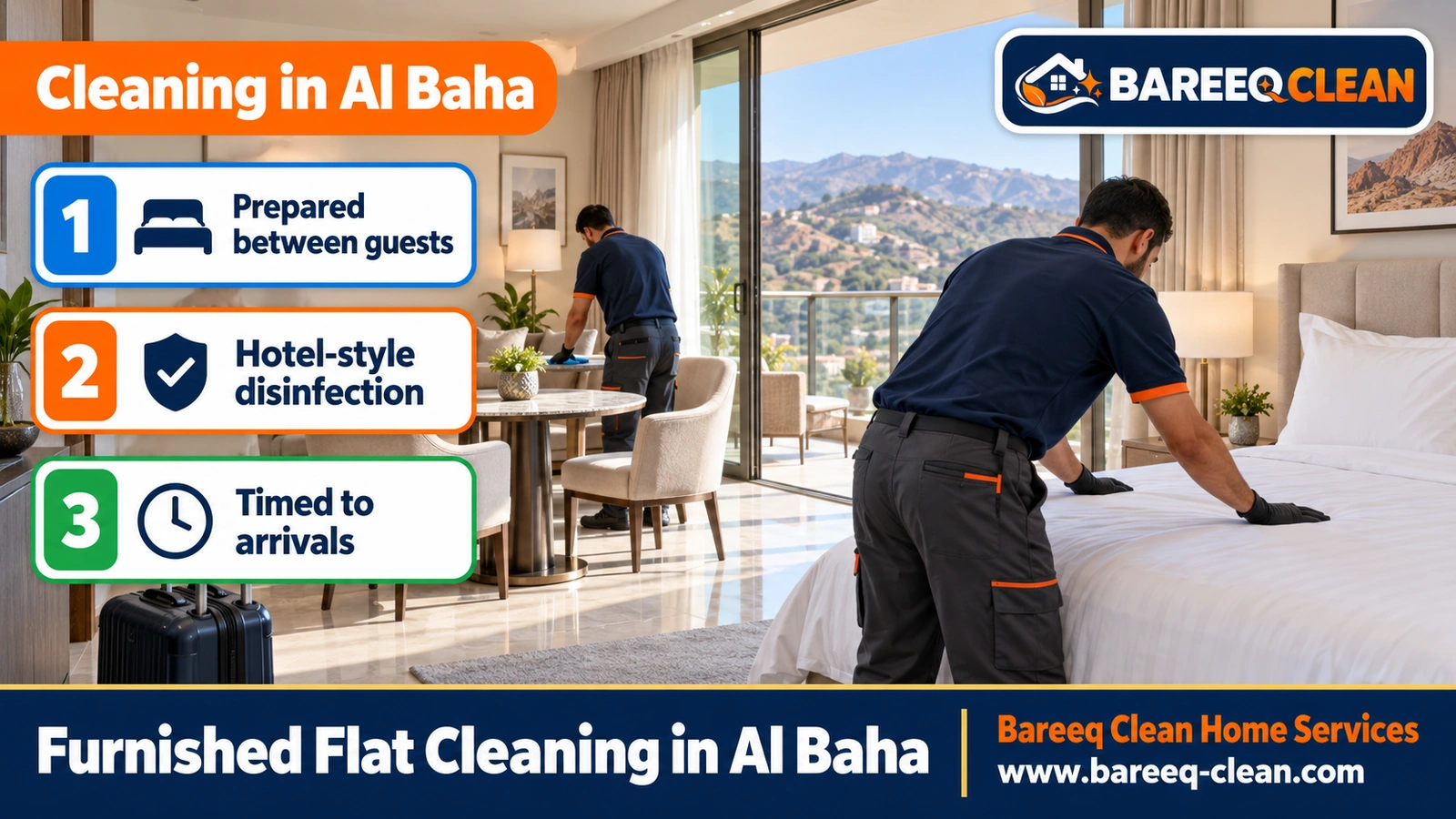 Furnished flat cleaning in Al Baha