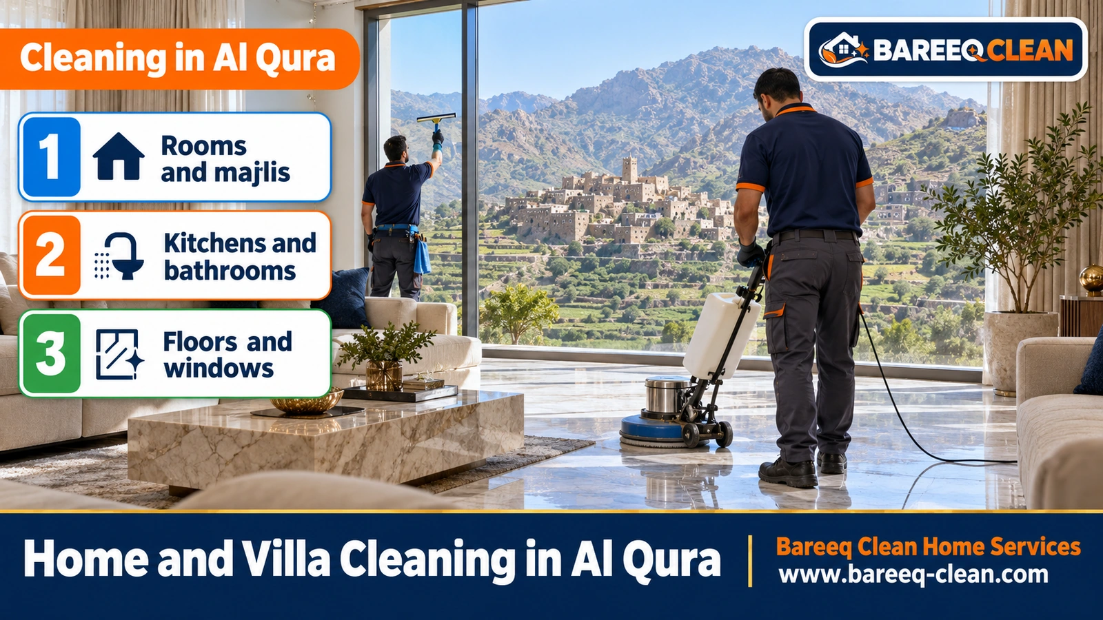 Home and villa cleaning in Al Qura