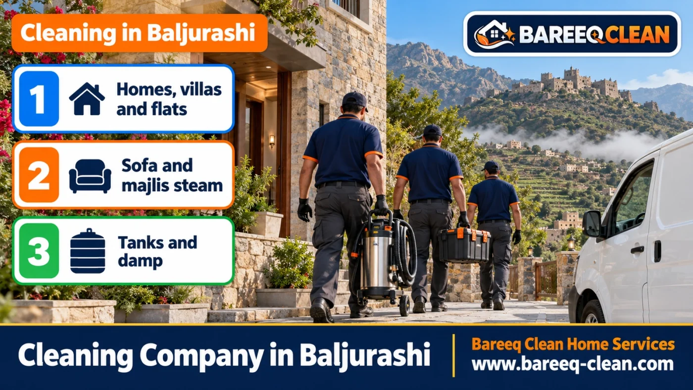 Cleaning Company in Baljurashi | Homes, Villas, Sofas and Tanks