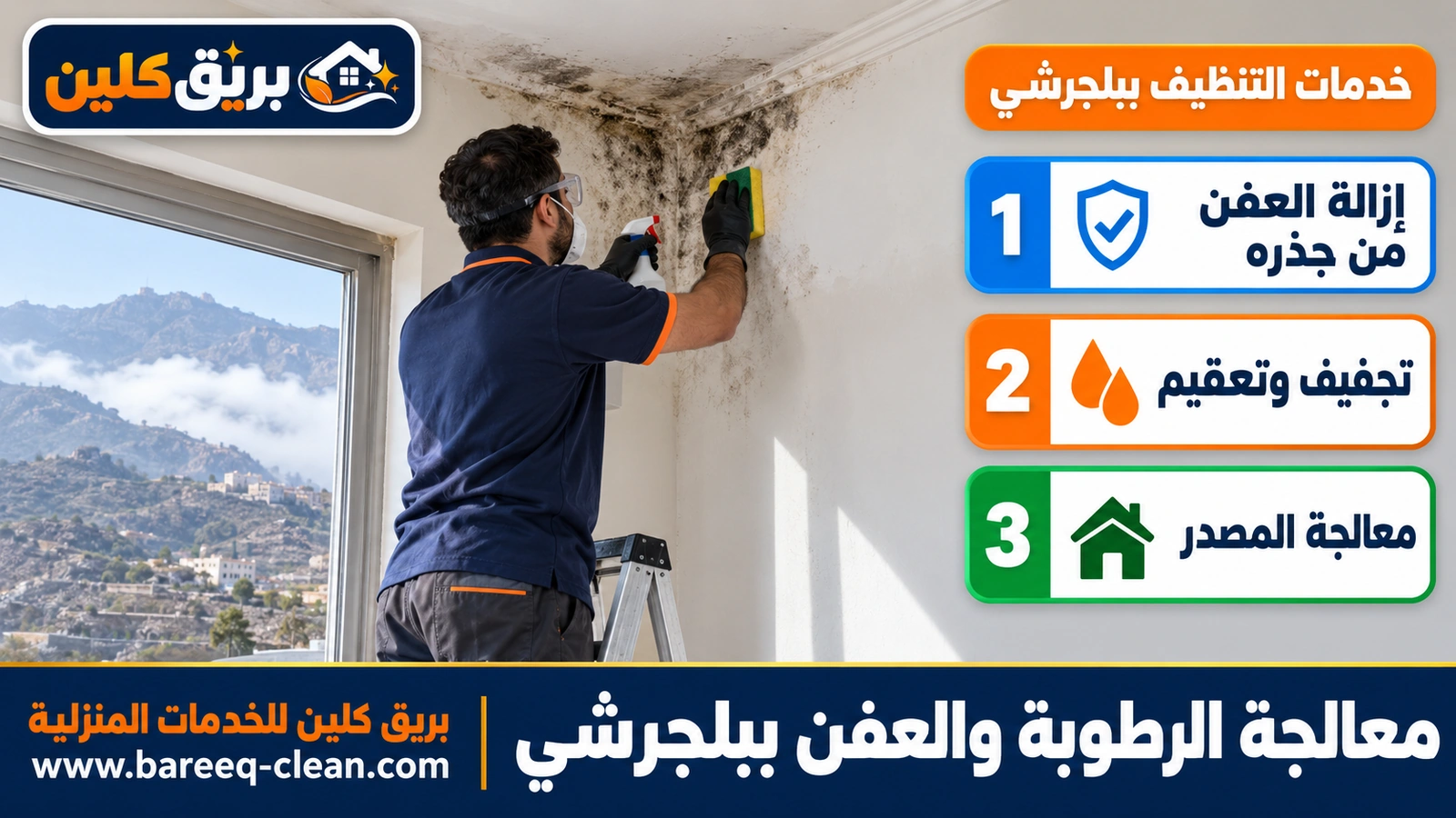 معالجة الرطوبة والعفن ببلجرشي
