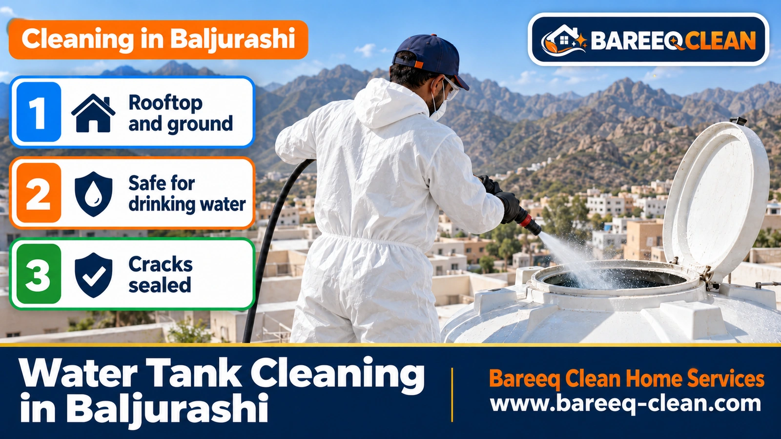 Water tank cleaning in Baljurashi