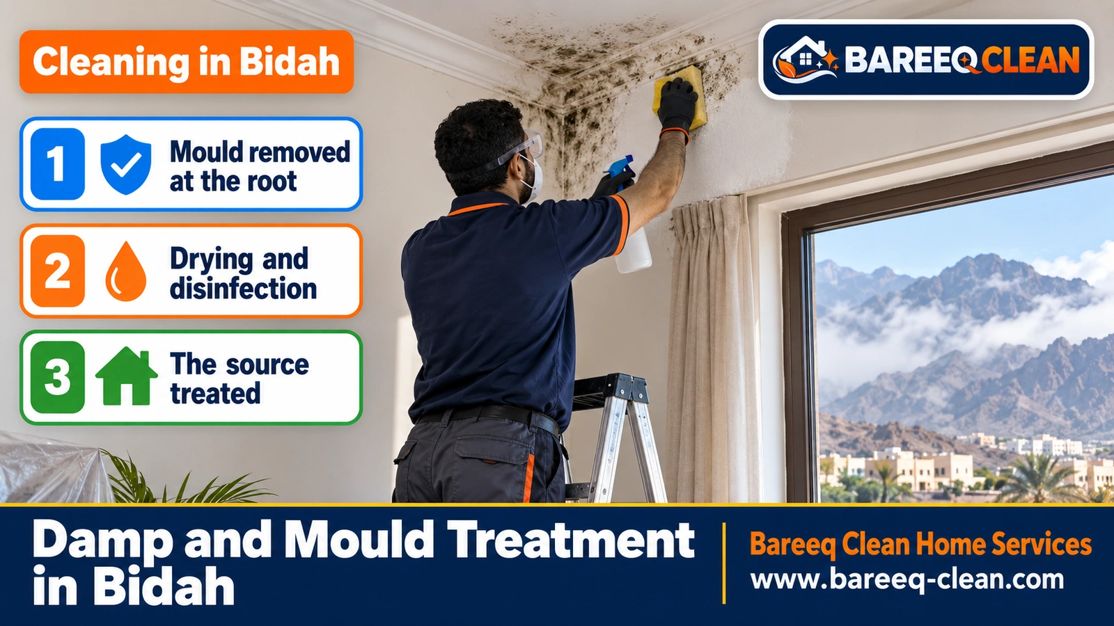 Damp and mould treatment in Bidah