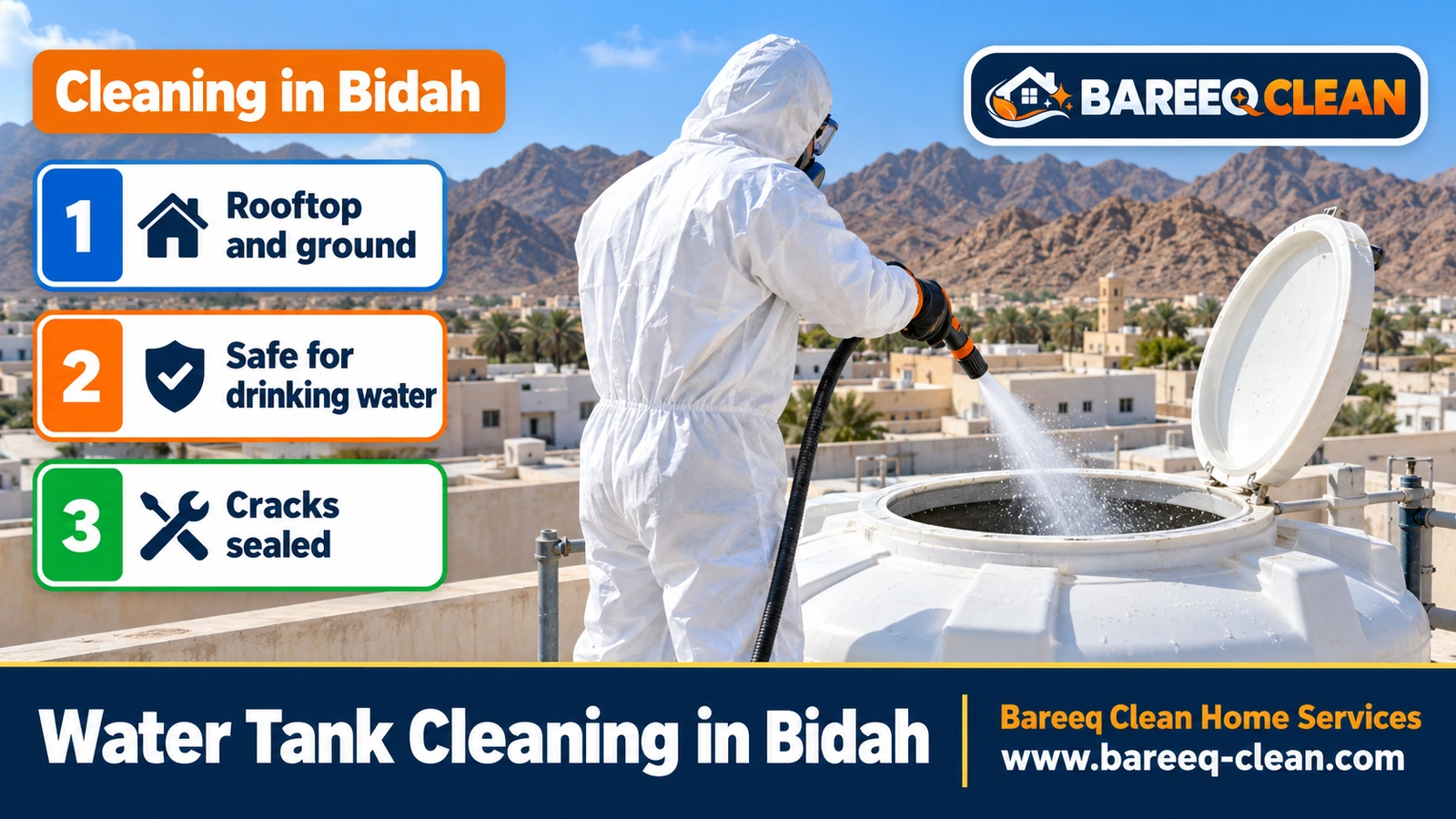 Water tank cleaning in Bidah