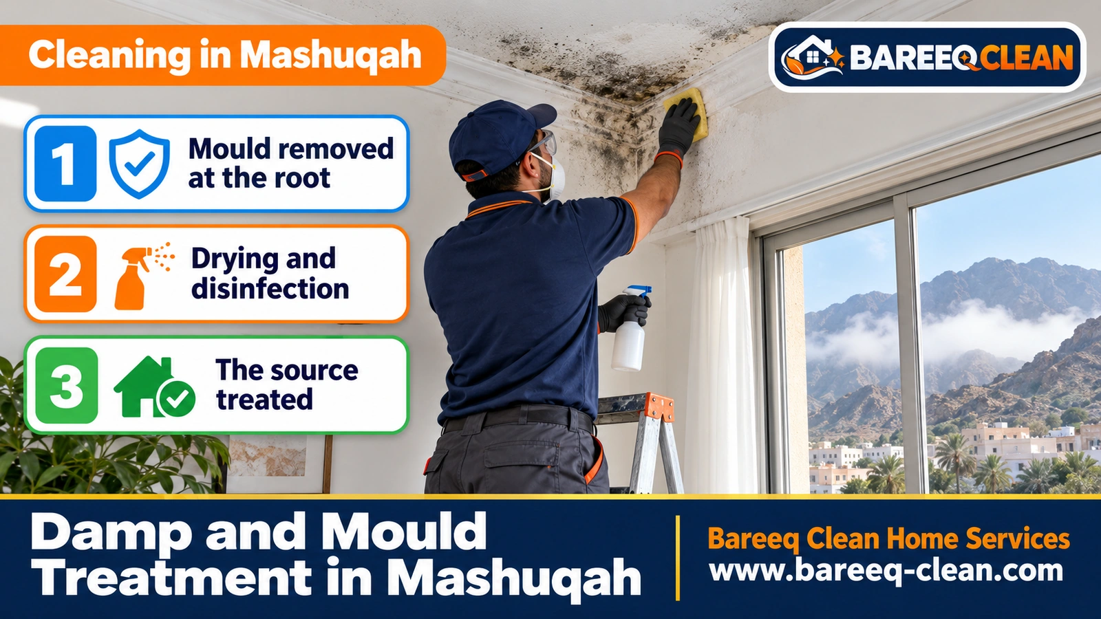 Damp and mould treatment in Mashuqah