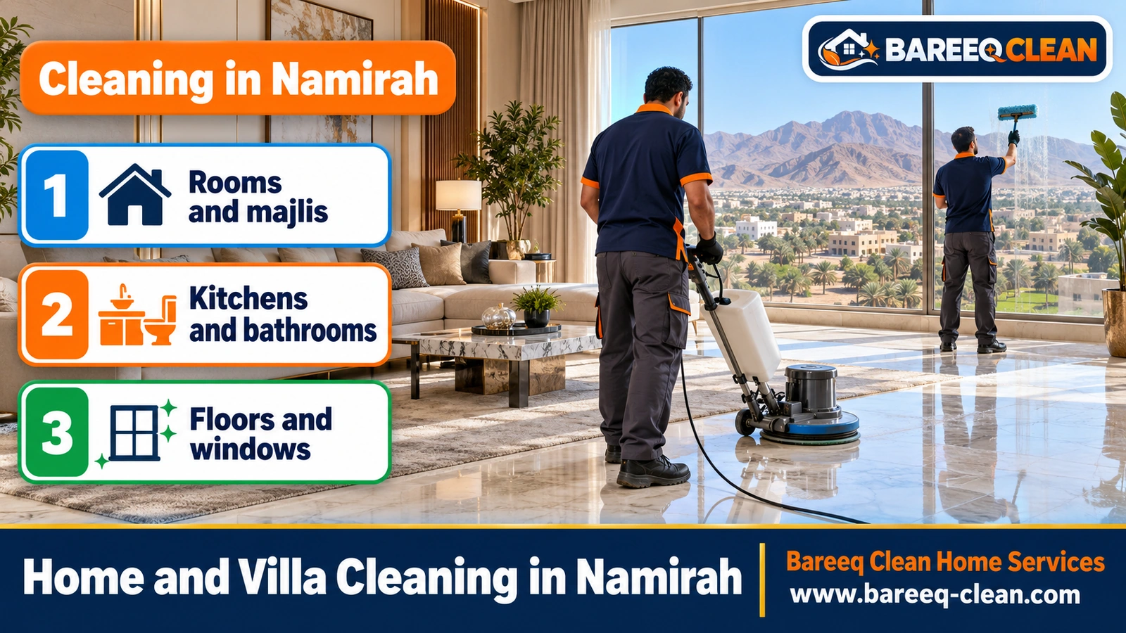 Home and villa cleaning in Namirah