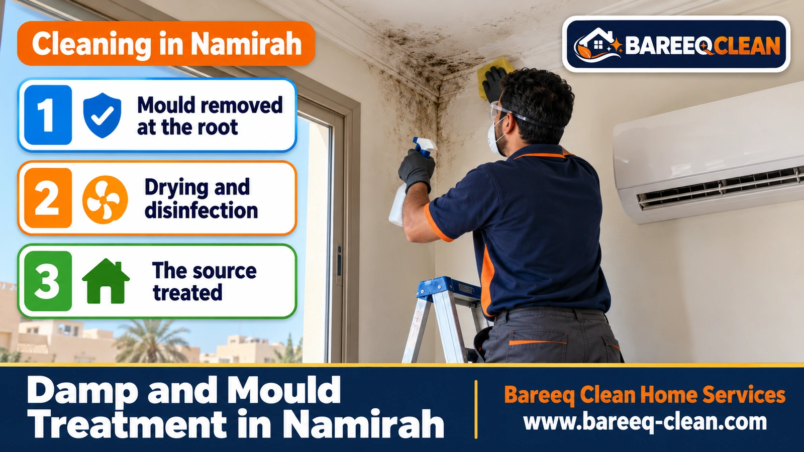 Damp and mould treatment in Namirah