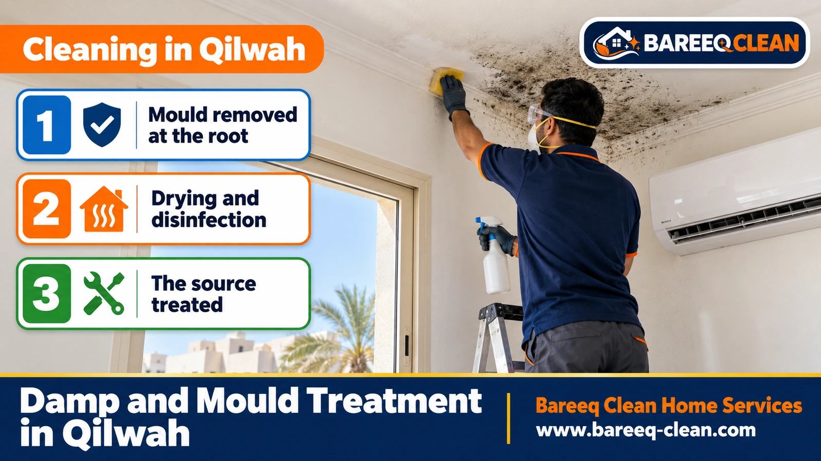 Damp and mould treatment in Qilwah