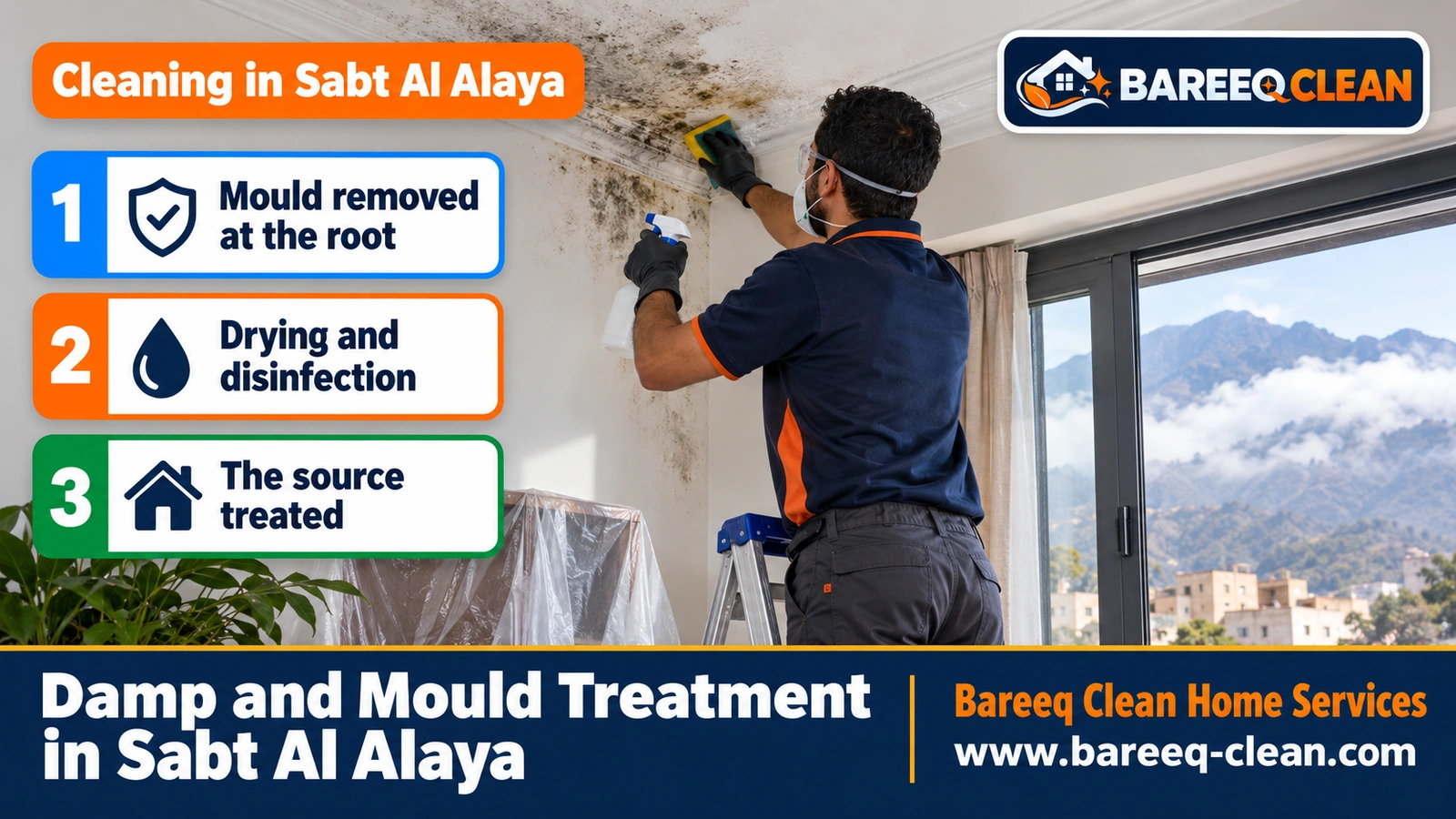 Damp and mould treatment in Sabt Al Alaya