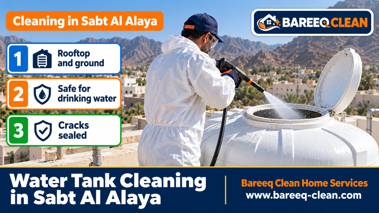 Water tank cleaning in Sabt Al Alaya