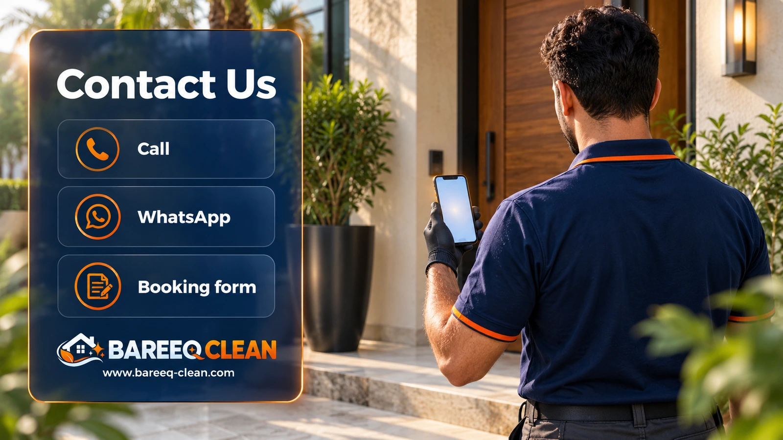 Contact Us | Bareeq Clean Home Services