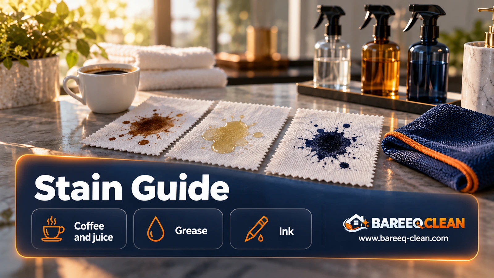 Stain Guide | Bareeq Clean Home Services