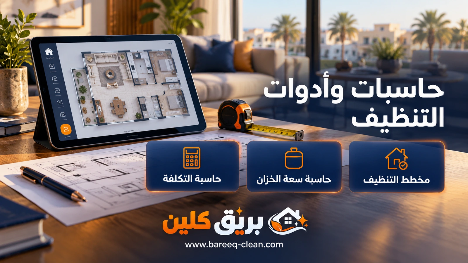 حاسبات وأدوات التنظيف
