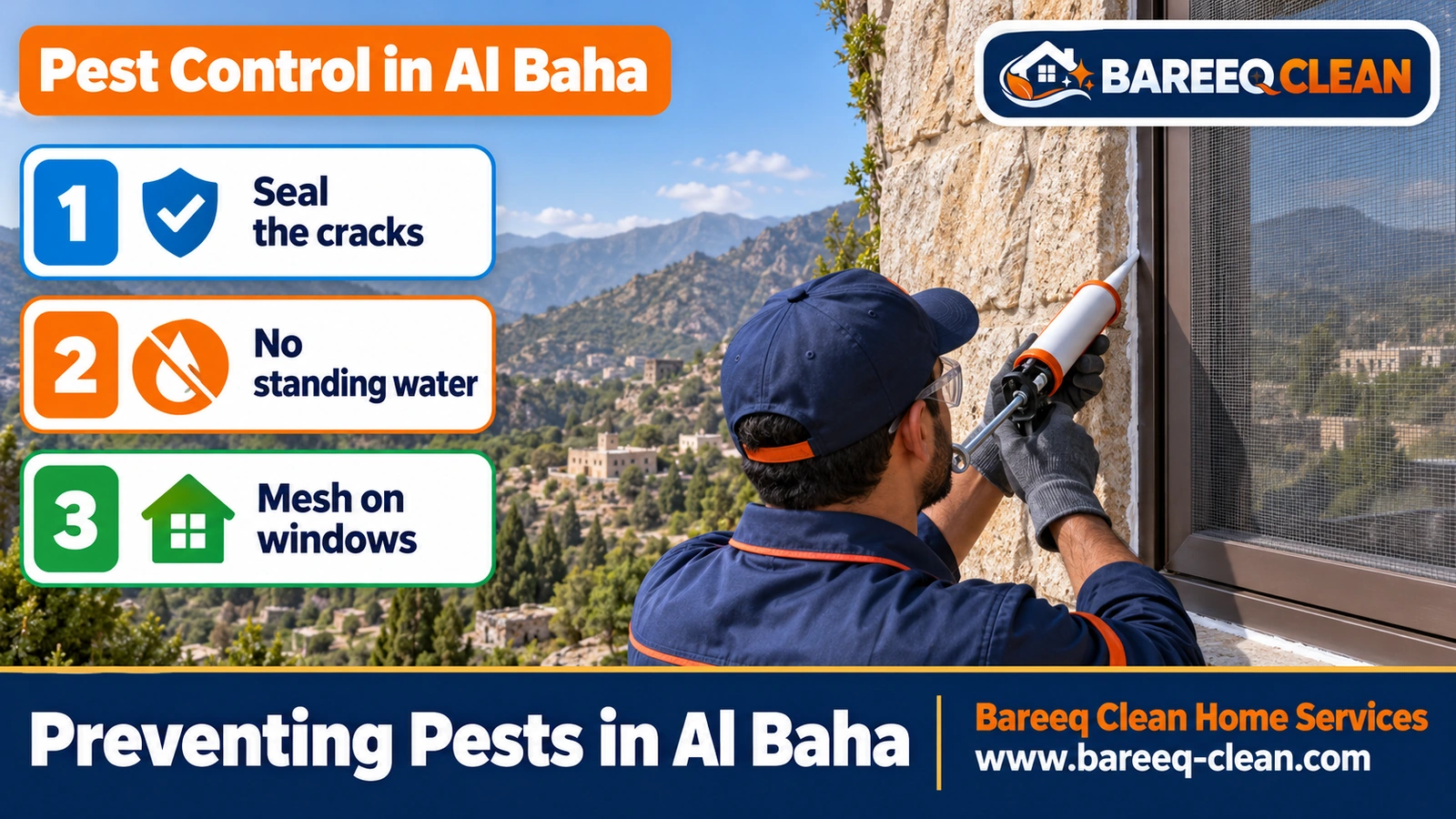 Preventing pests in Al Baha homes