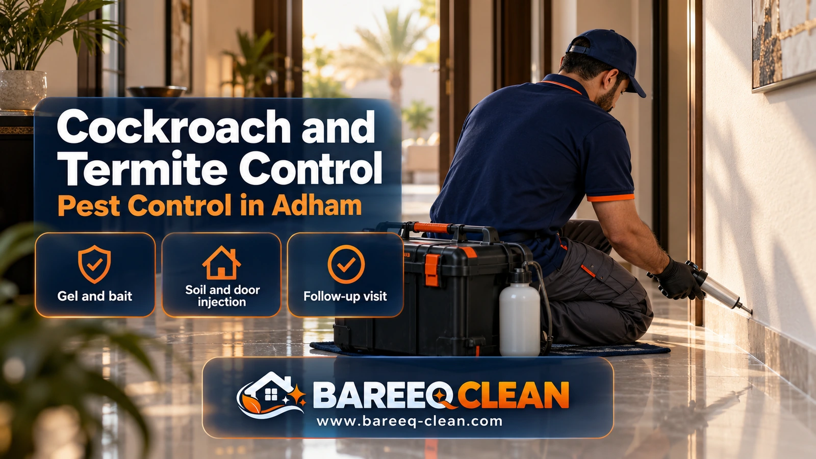 Cockroach and termite control in Adham