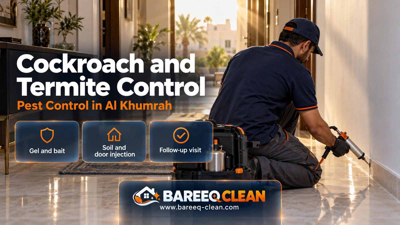 Cockroach and termite control in Al Khumrah