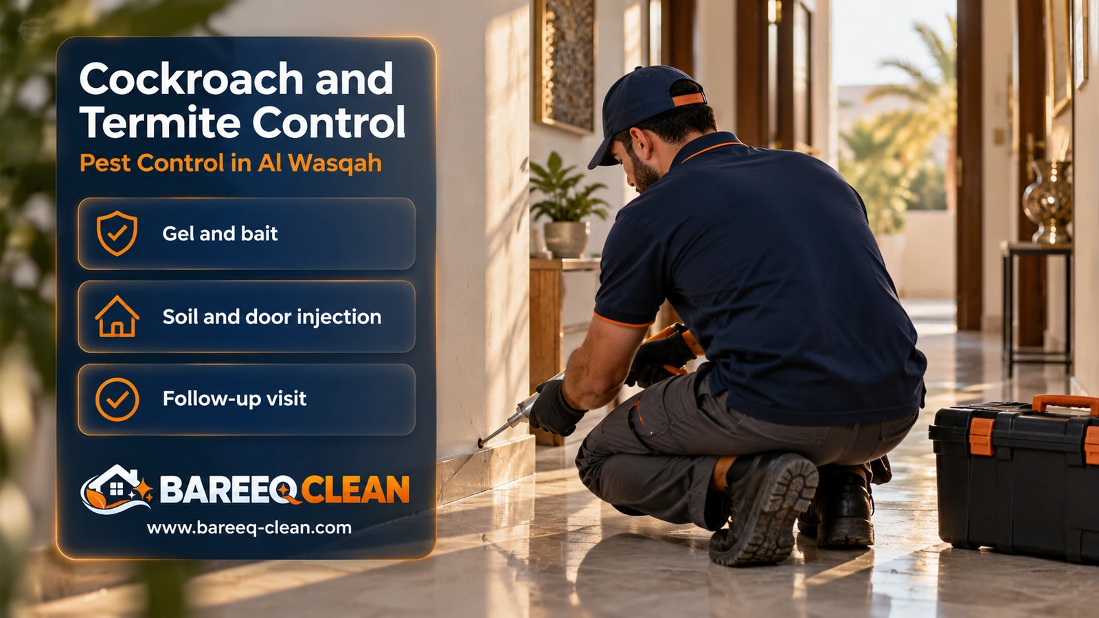 Cockroach and termite control in Al Wasqah