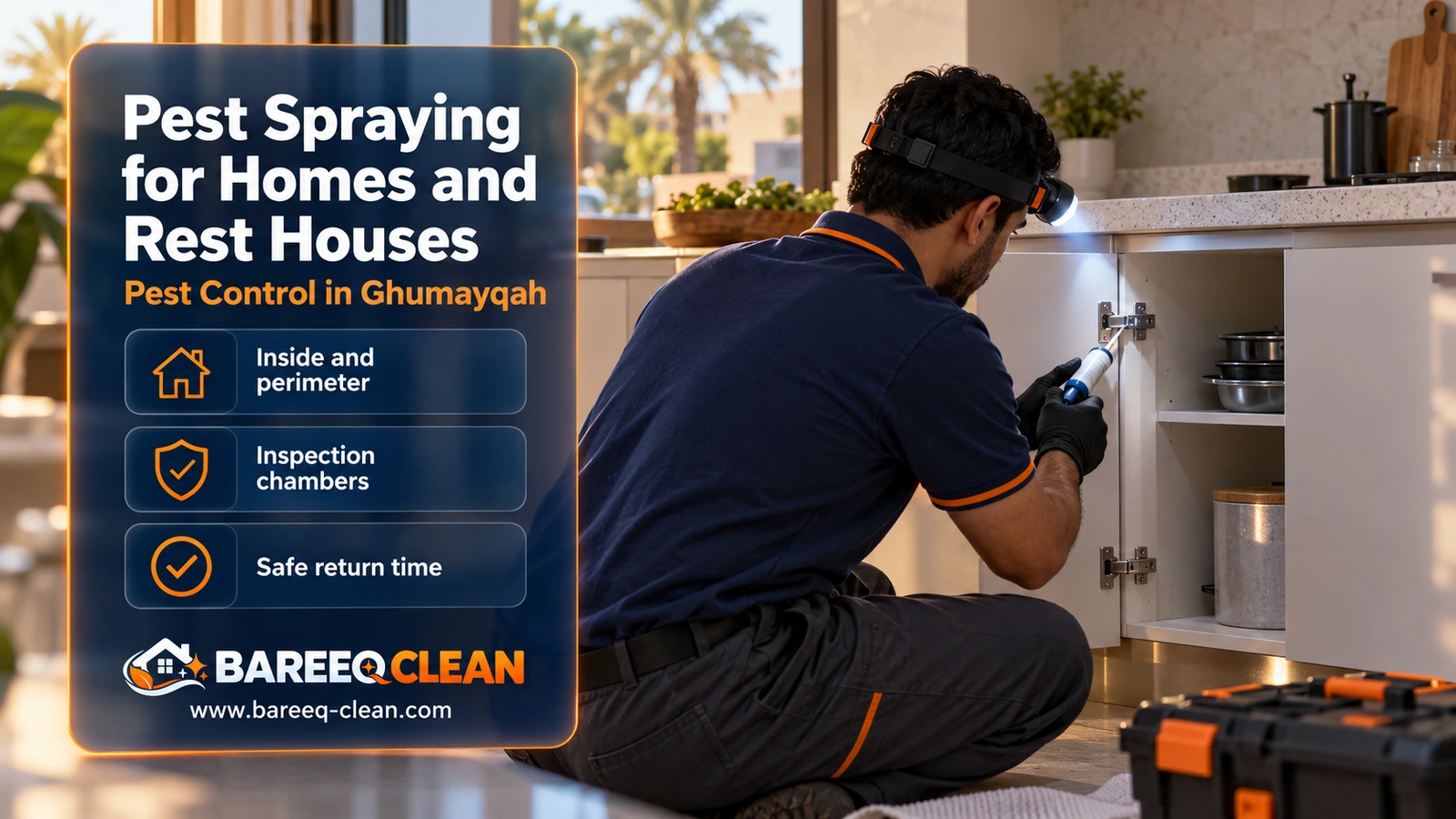 Pest spraying in Ghumayqah