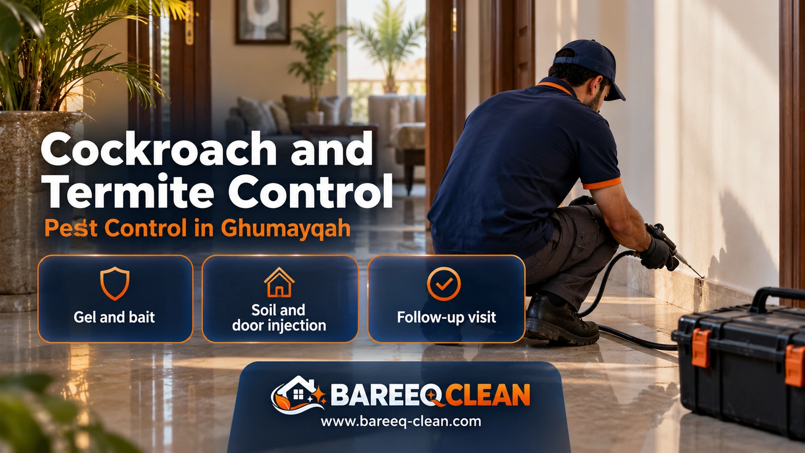 Cockroach and termite control in Ghumayqah