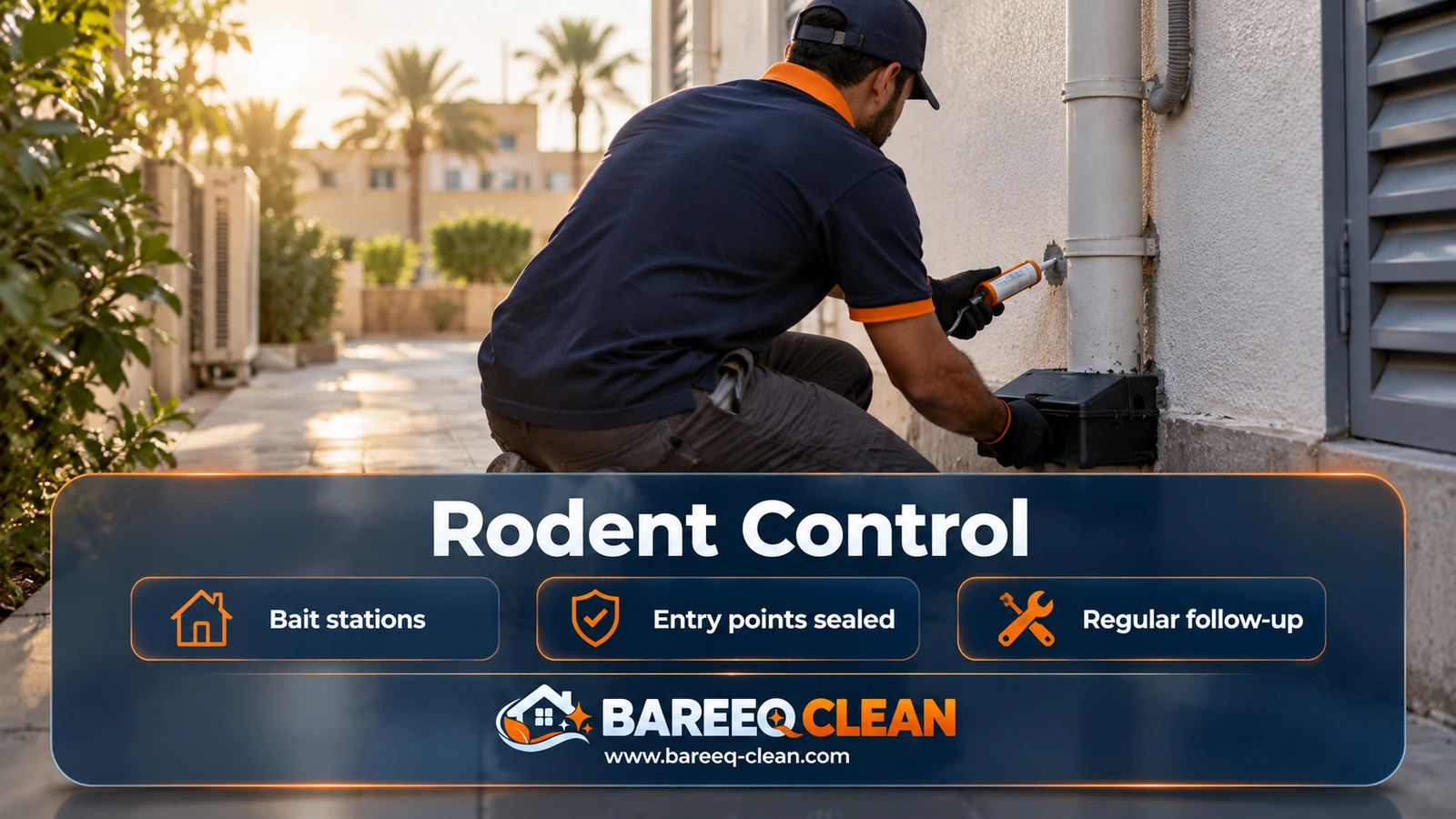 Rodent control in Jeddah: fixing a bait station
