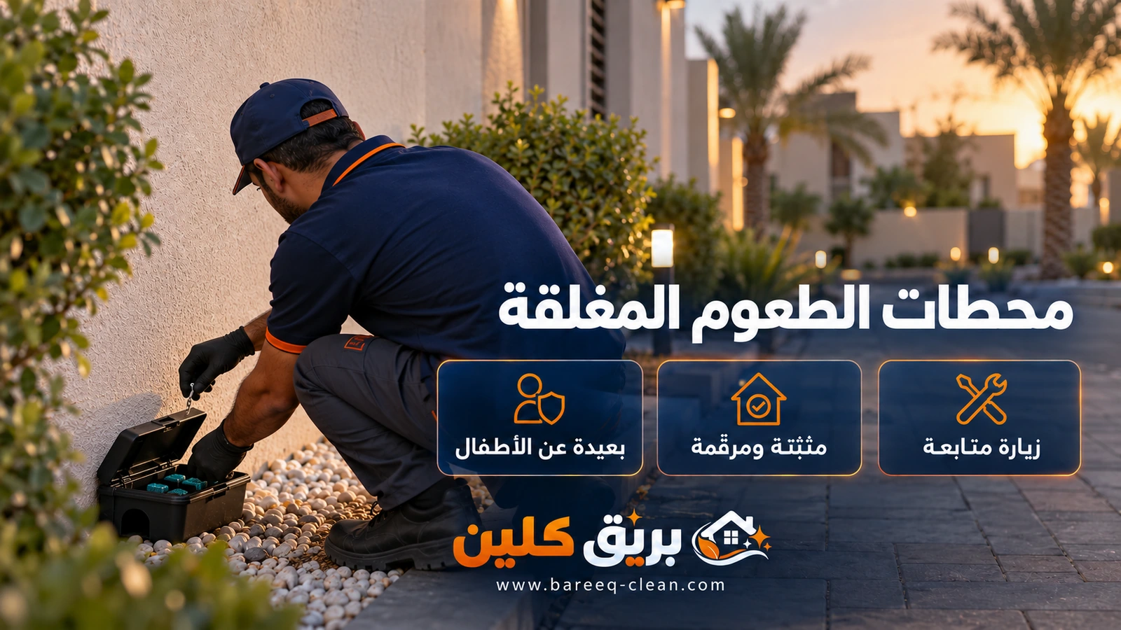 شركة مكافحة الفئران بجدة: تثبيت محطة طعوم مغلقة