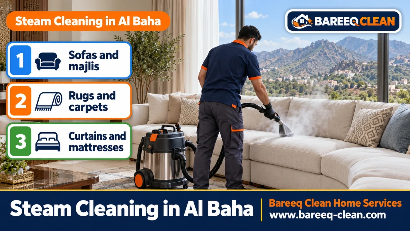 Steam Cleaning in Al Baha | Sofas, Majlis, Rugs and Upholstery
