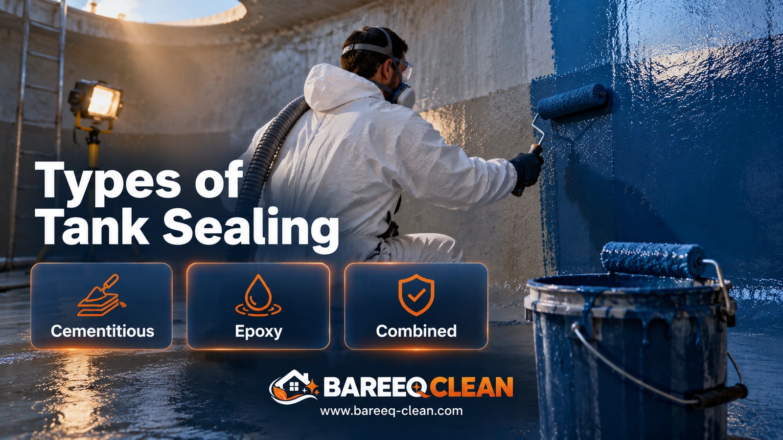 Types of tank sealing: cementitious and epoxy