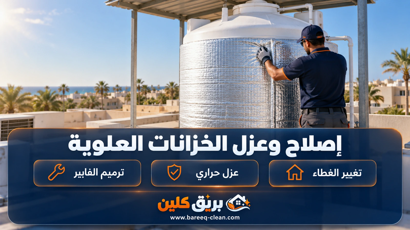 عزل وإصلاح الخزانات العلوية