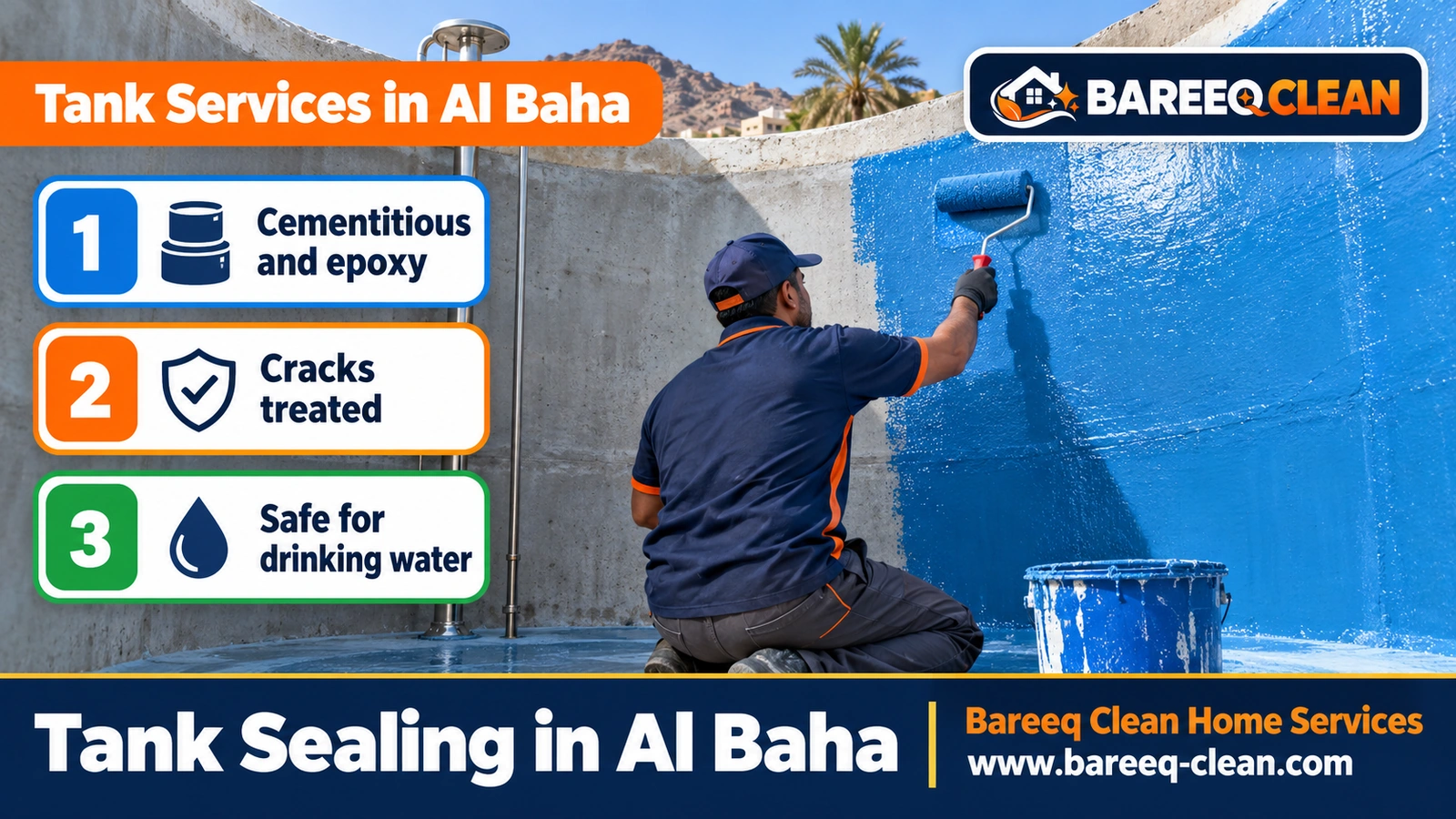 Tank sealing in Al Baha