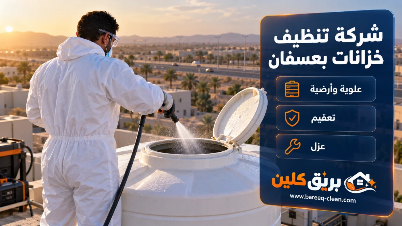 شركة تنظيف خزانات بعسفان | غسيل وتعقيم وعزل